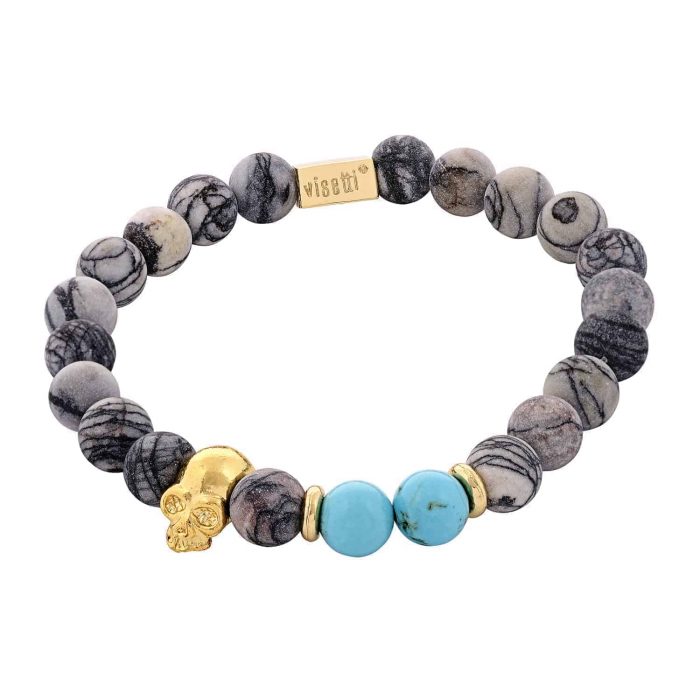 Stone stretch bracelet